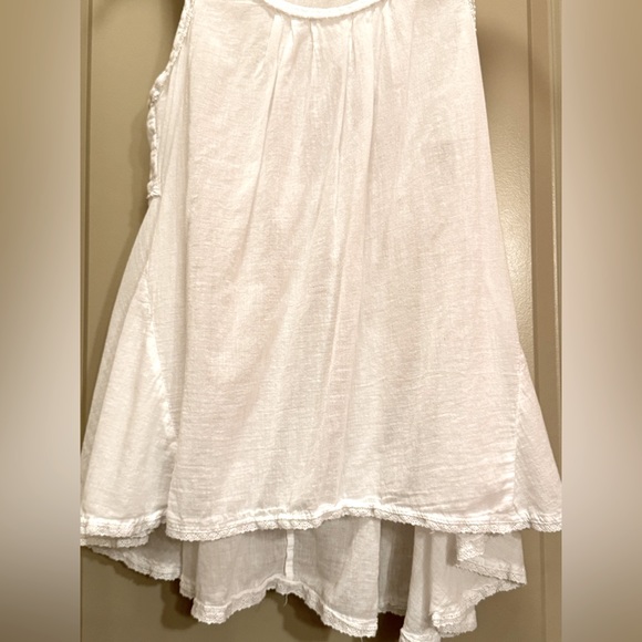 Anthropologie Odille White Cotton Flowy Top size S - Picture 5 of 13